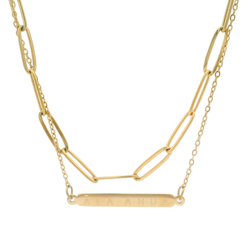 Ātaahua Double Chain Necklace