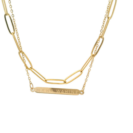 Mana Wahine Double Chain Necklace