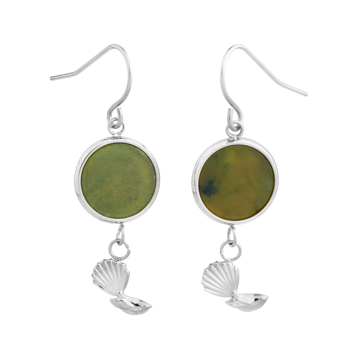 Pounamu Piwakawaka Earrings