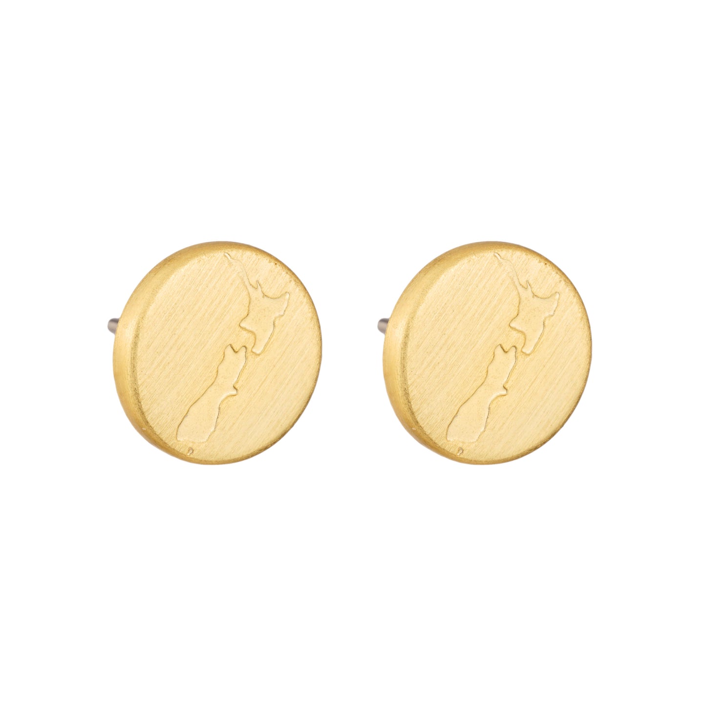 Round New Zealand/Aotearoa Map Studs
