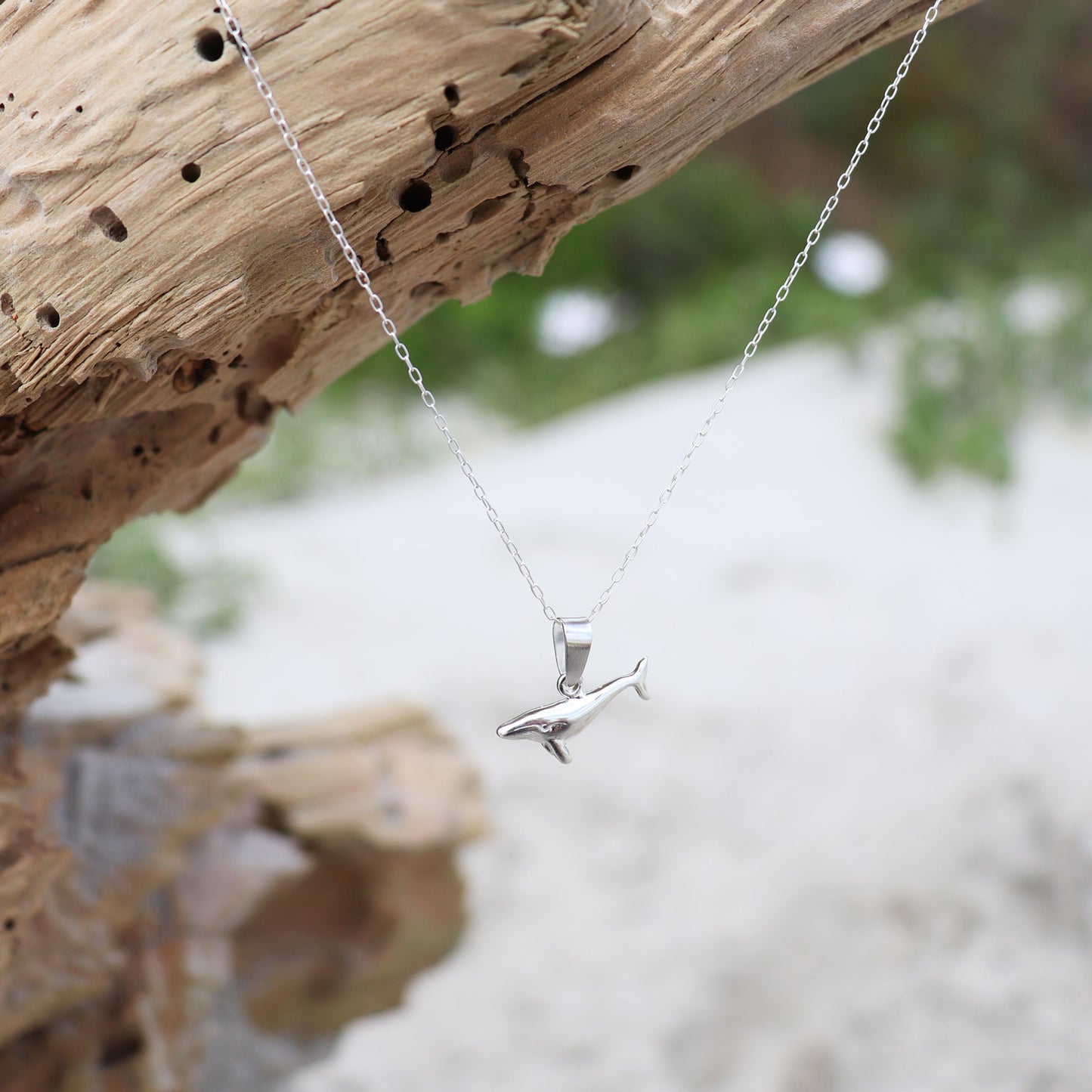 Sterling Silver Whale Necklace