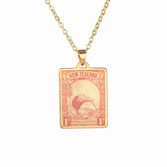 Kiwi – 1935 Pictorial Stamp Necklace