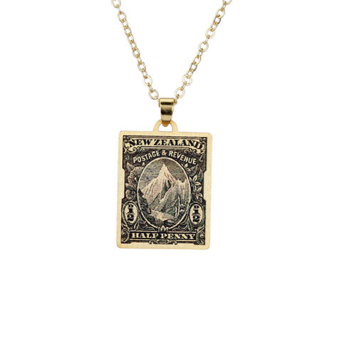 Aoraki Mt Cook – 1898 Pictorial Stamp Necklace