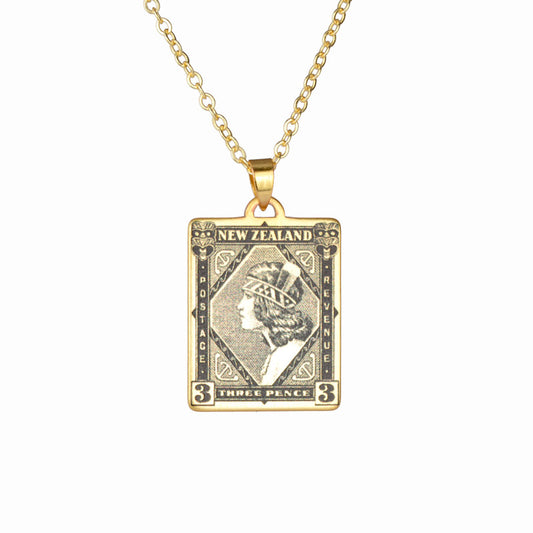 Wahine – 1935 Pictorial Stamp Necklace