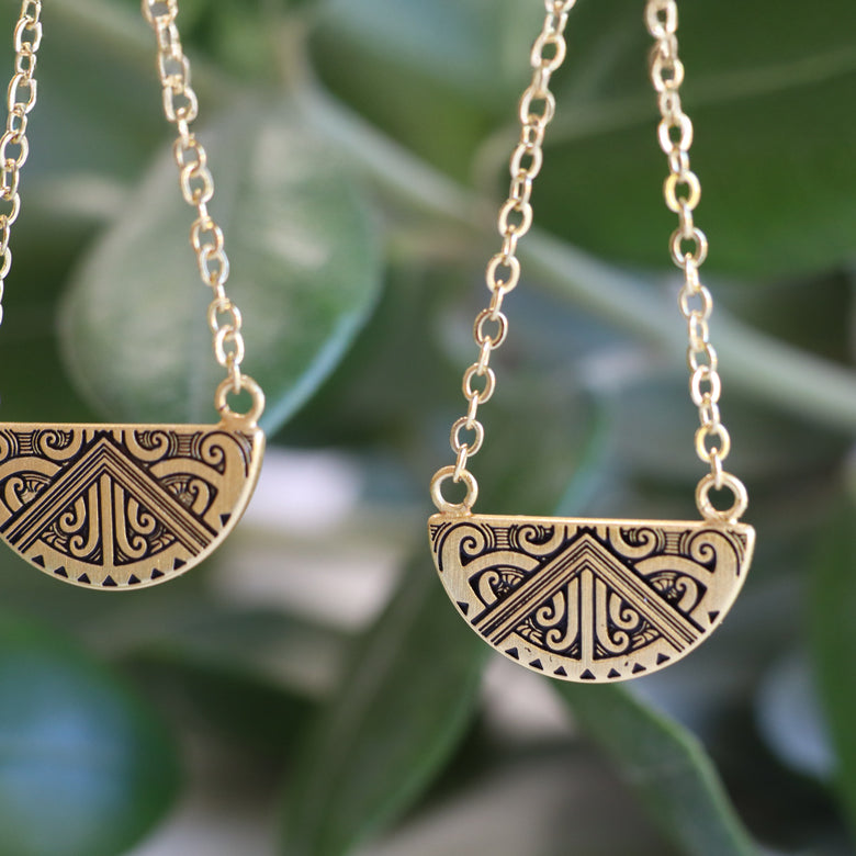 Maunga-nui Breastplate Earrings