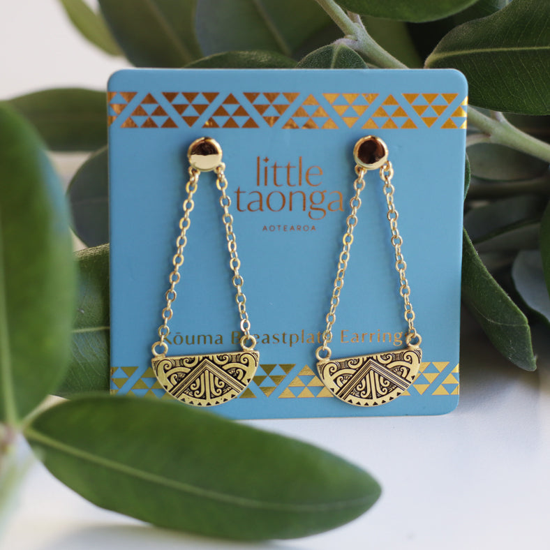 Maunga-nui Breastplate Earrings