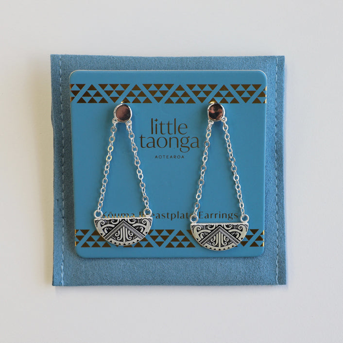 Maunga-nui Breastplate Earrings