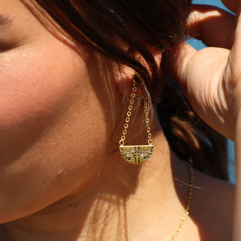 Kauae Breastplate Earrings