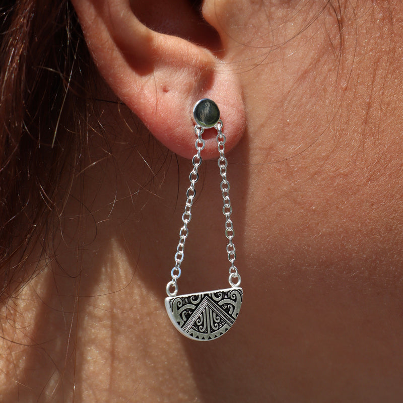 Maunga-nui Breastplate Earrings