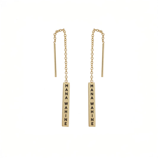 Mana wahine – Strong woman – Thread Earrings