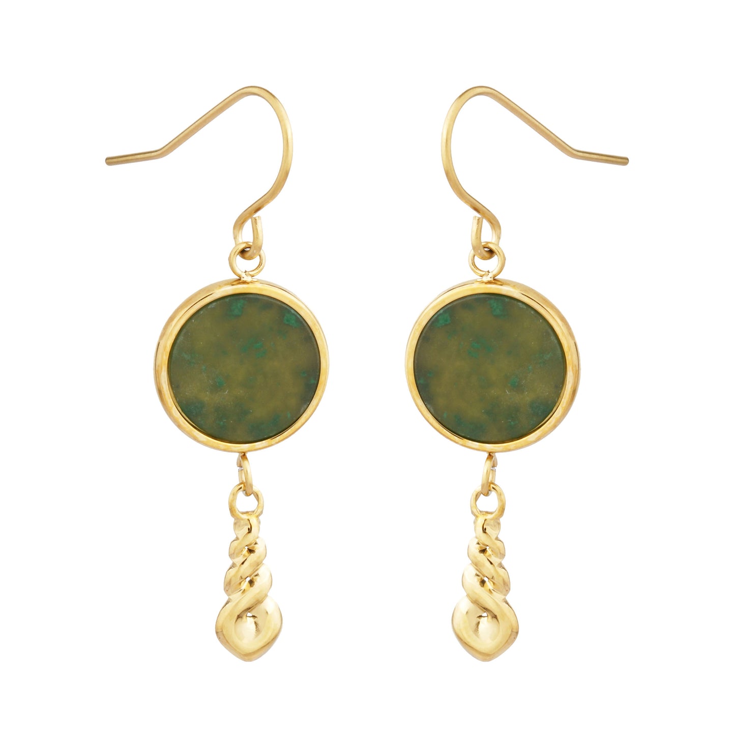 Pounamu Triple Twist Earrings