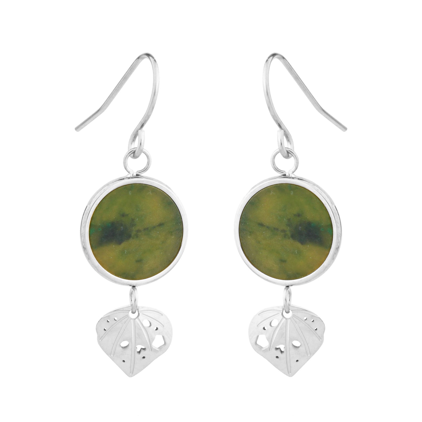 Pounamu Kawakawa Earrings