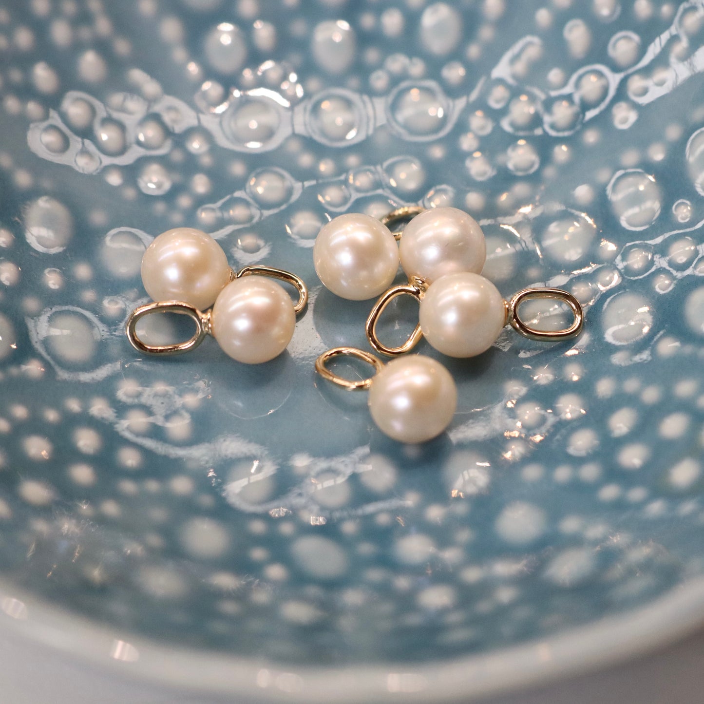 Fresh Water Pearl Charm - Gold