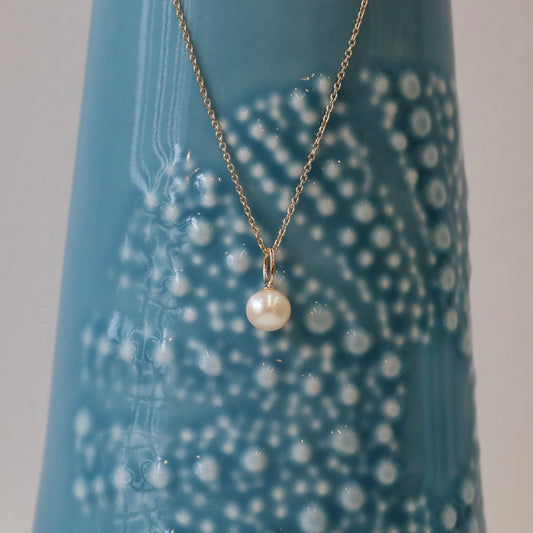 Fresh Water Pearl Necklace - Gold