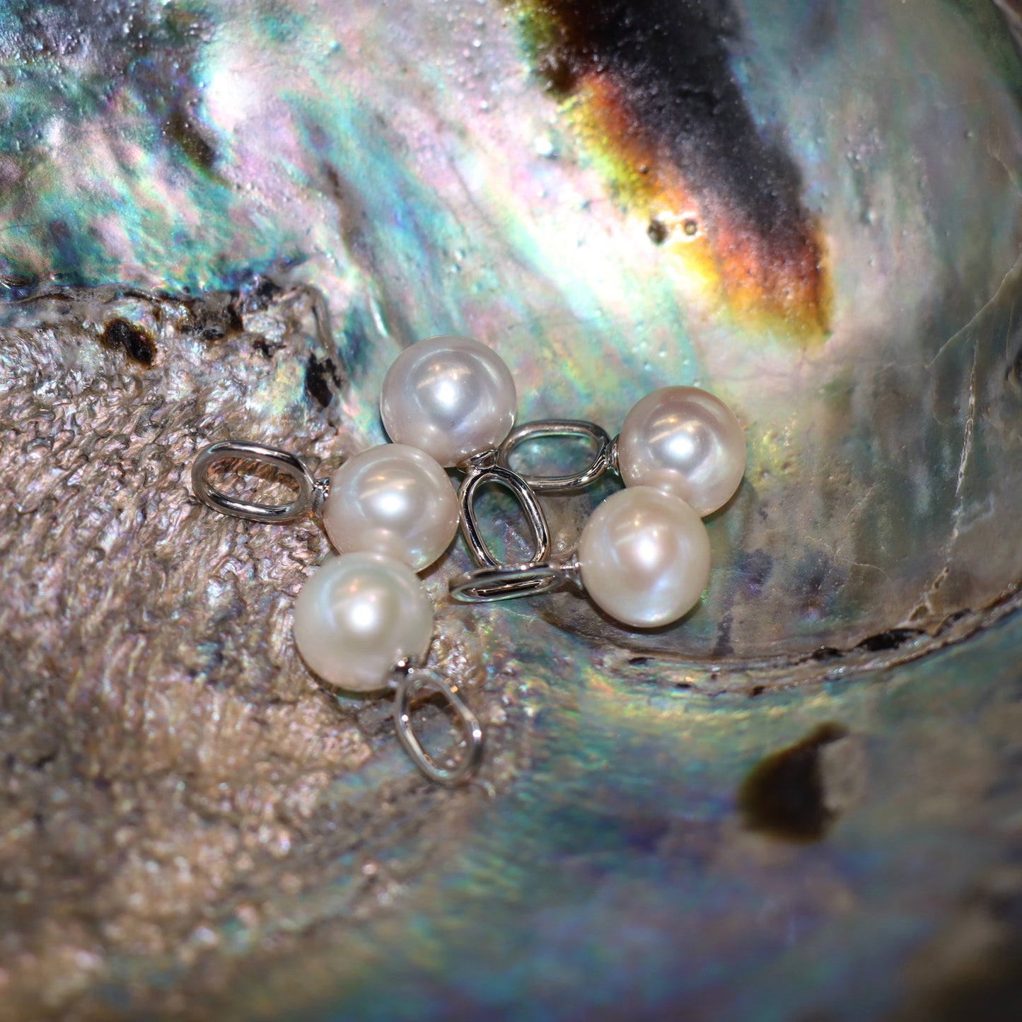 Fresh Water Pearl Charm - Silver
