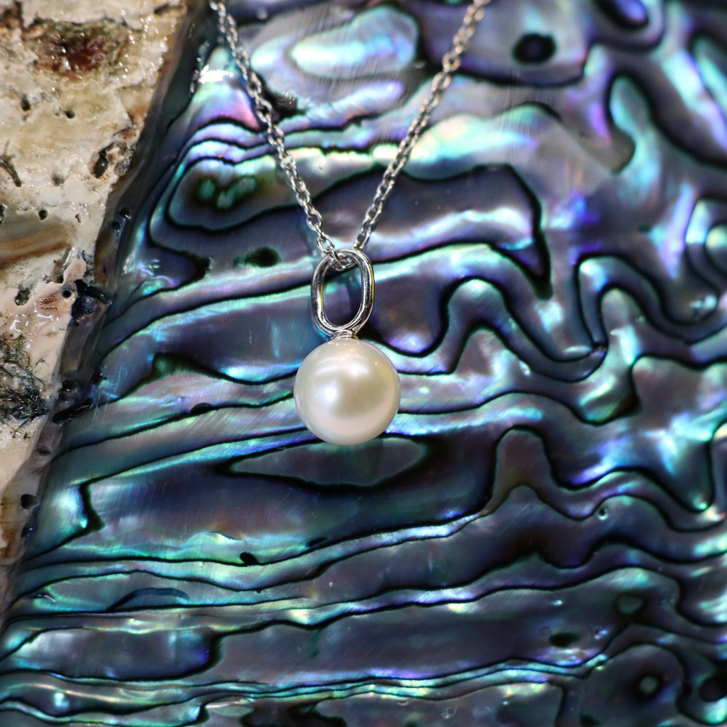 Fresh Water Pearl Necklace - Silver
