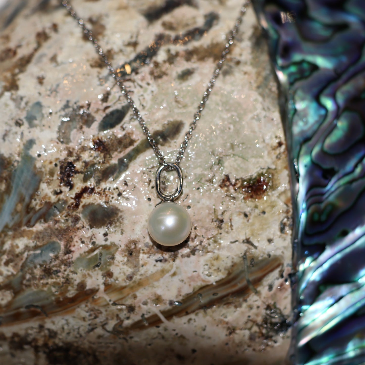 Fresh Water Pearl Necklace - Silver