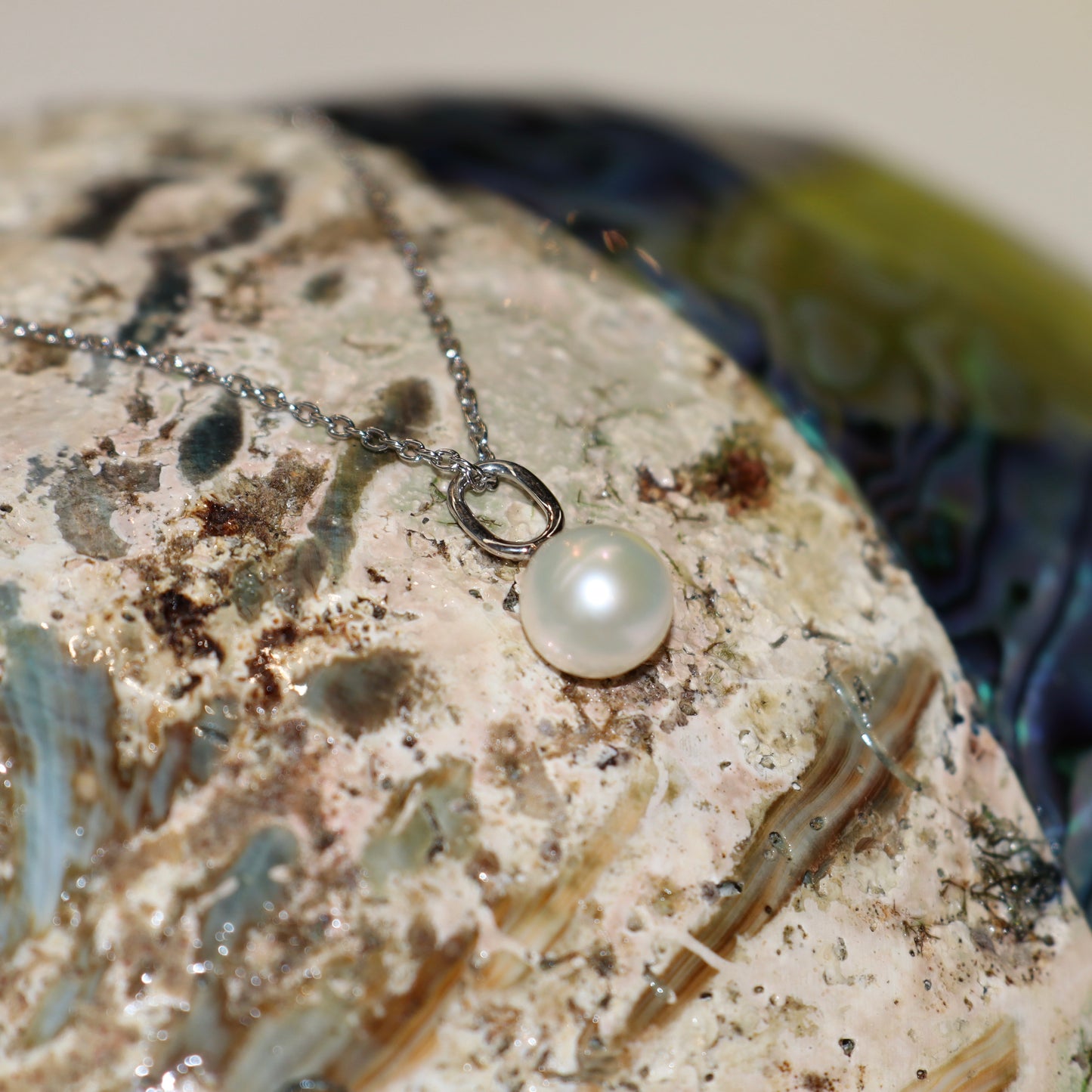 Fresh Water Pearl Necklace - Silver