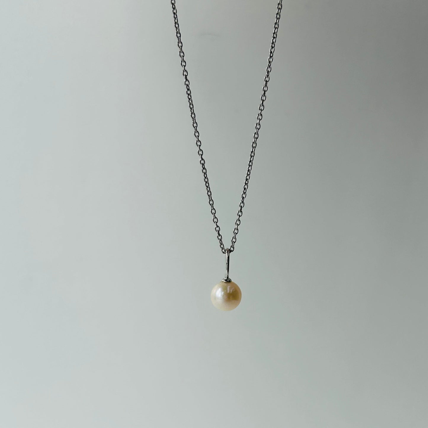 Fresh Water Pearl Necklace - Silver