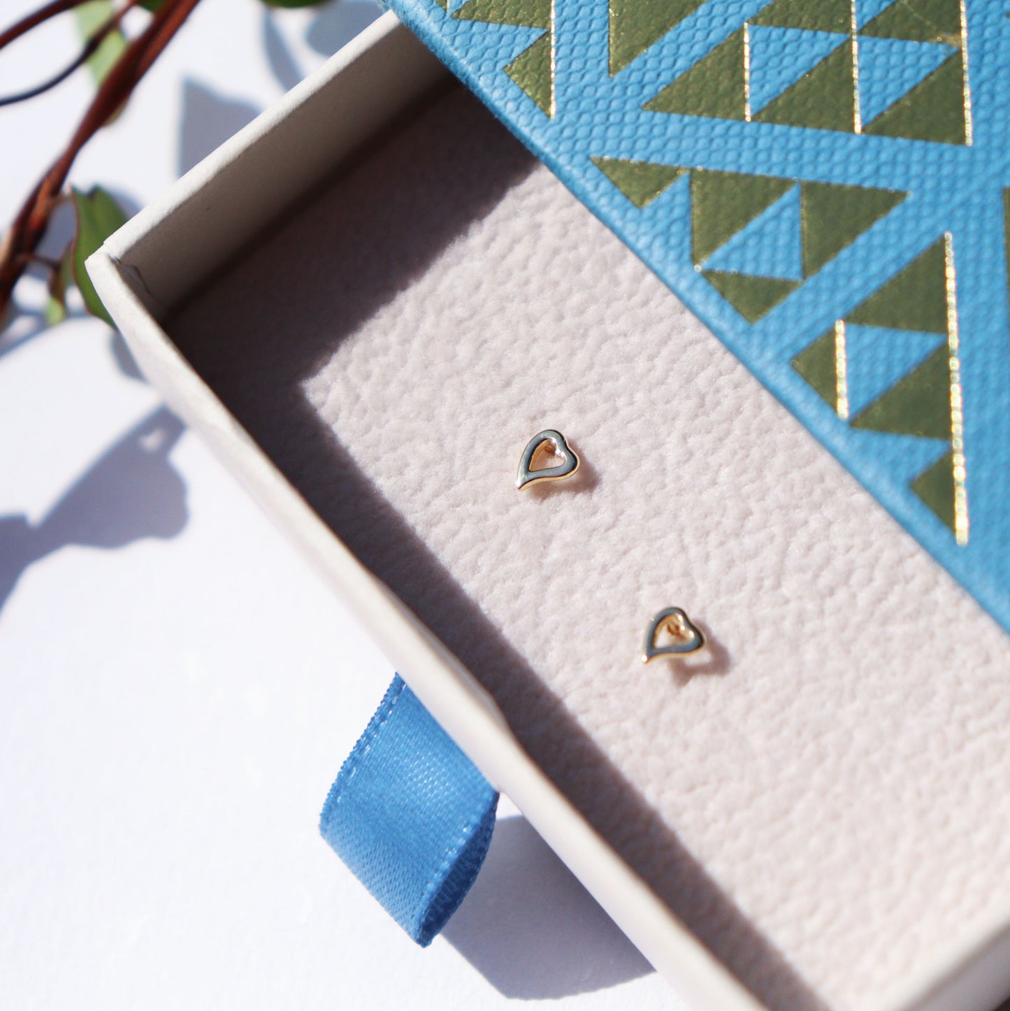 Aroha Heart Petite Studs