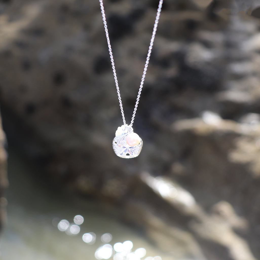 Sand Dollar and Pearl Necklace