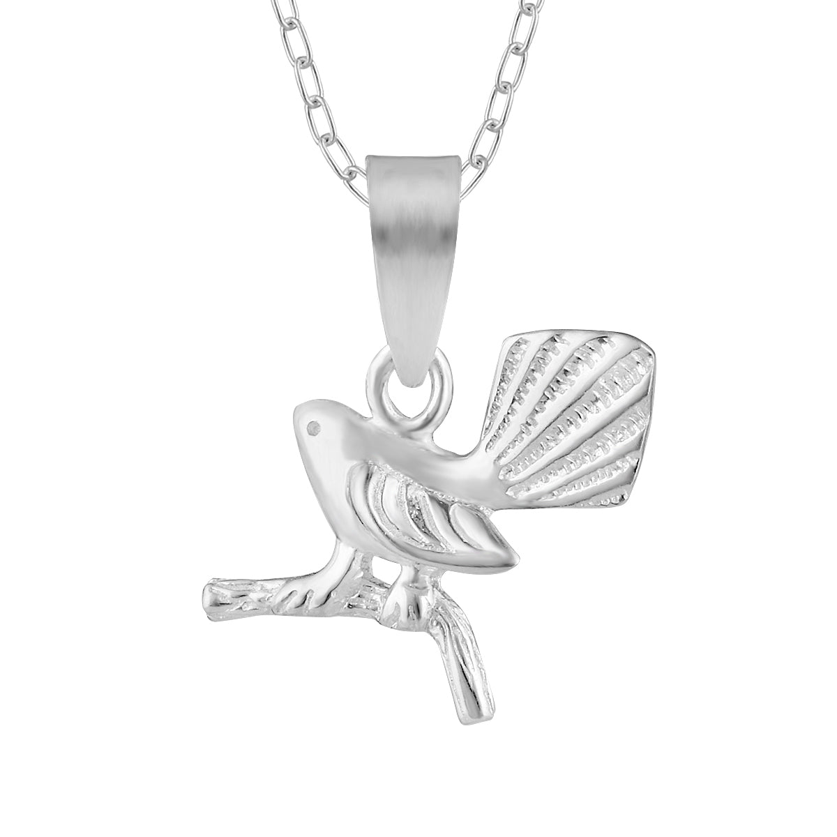 Sterling Silver Fantail Necklace – Little Taonga