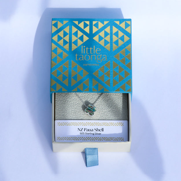 Paua Clover Necklace and Studs