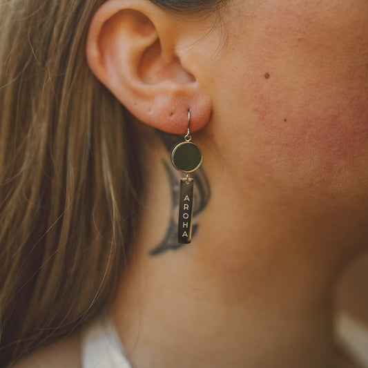 Pounamu Aroha Earrings