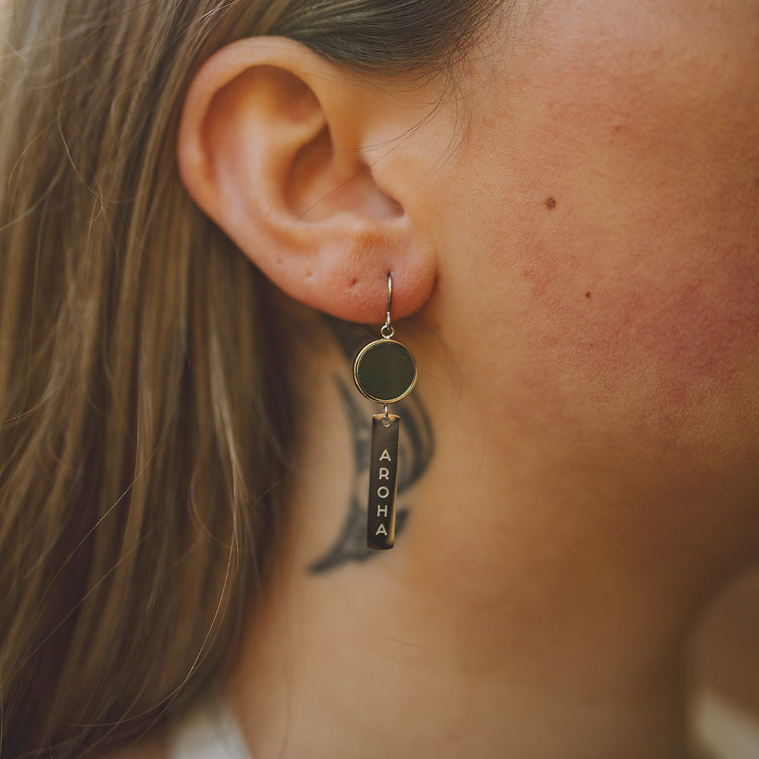 Pounamu Aroha Earrings