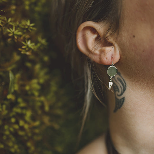 Pounamu Fern Earrings