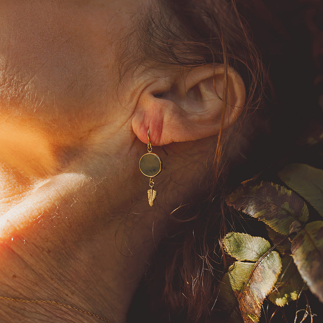 Pounamu Fern Earrings
