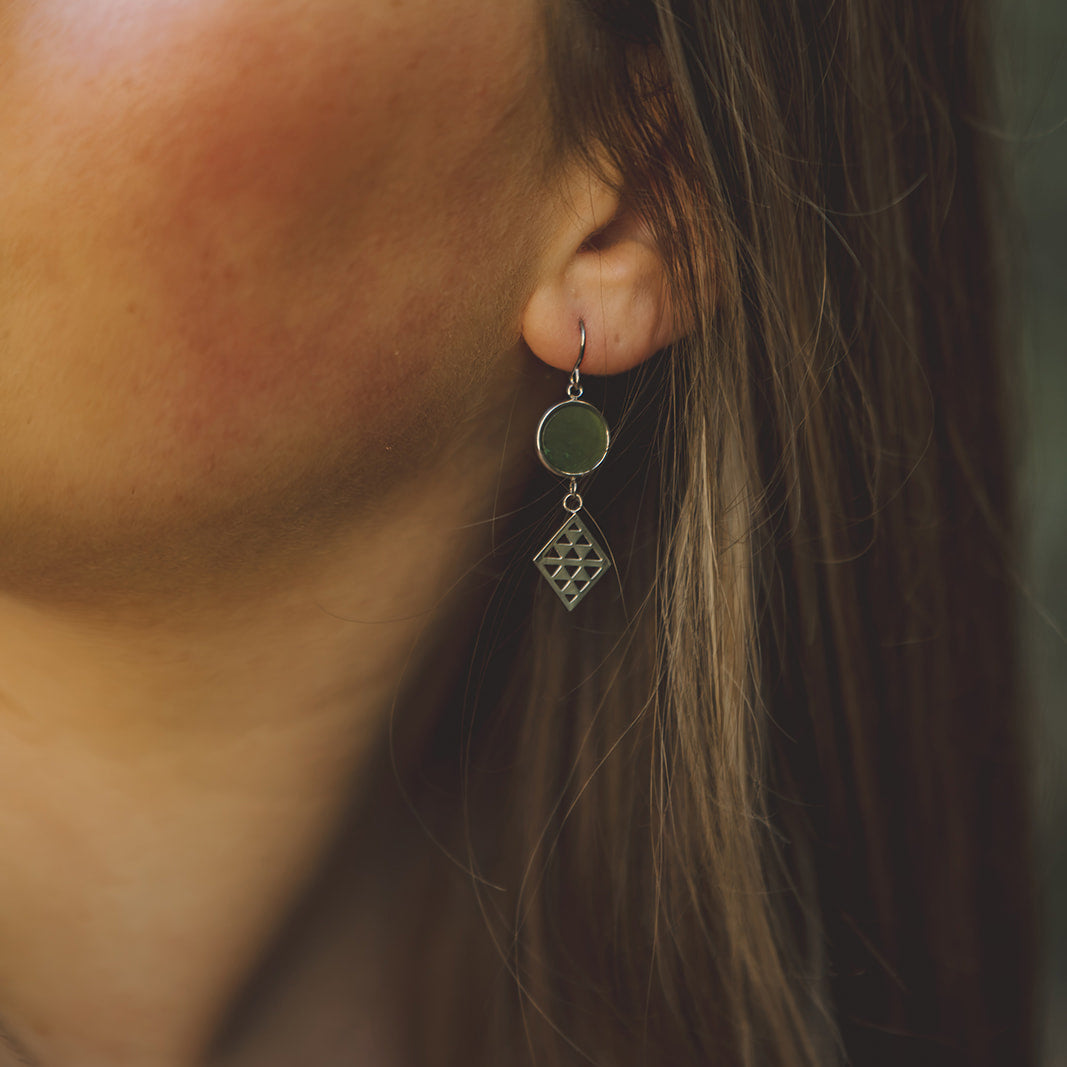 Pounamu Niho Earrings