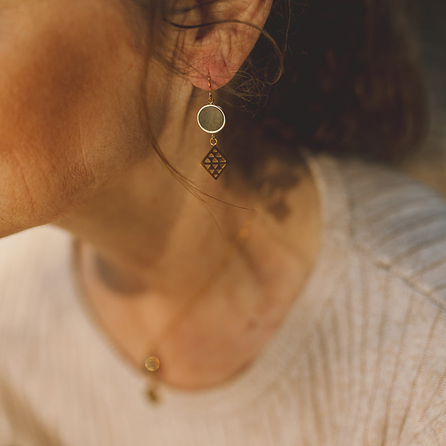 Pounamu Niho Earrings