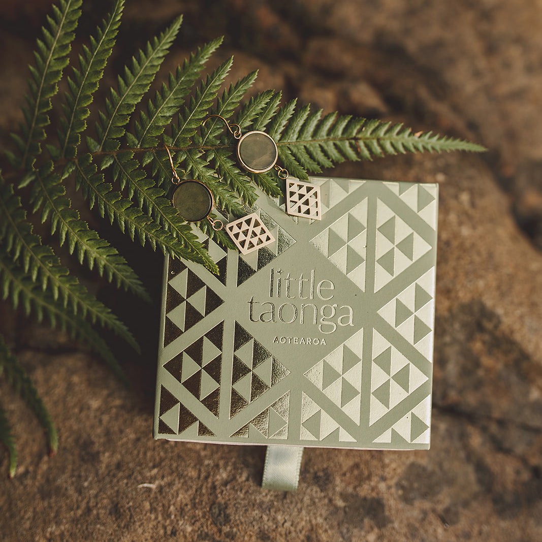 Pounamu Niho Earrings