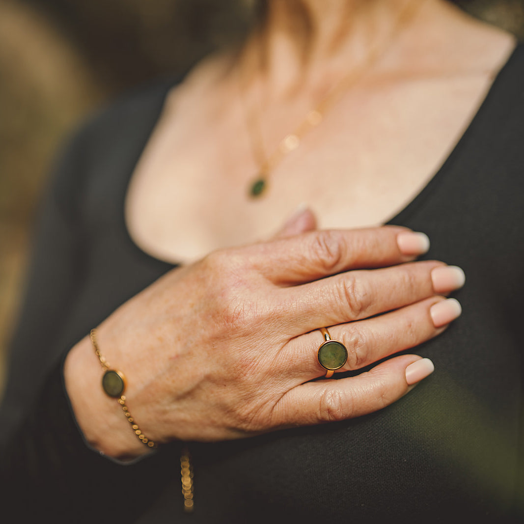 Pounamu Round Disc