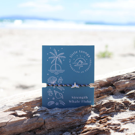 Strength Whale Fluke Rope Bracelet