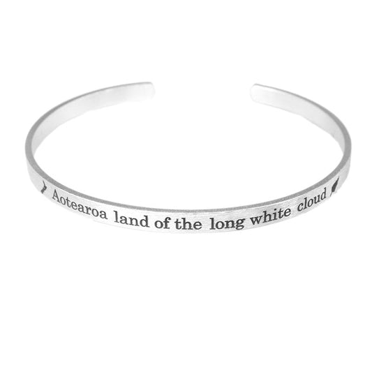 Aotearoa land of the long white cloud bracelet