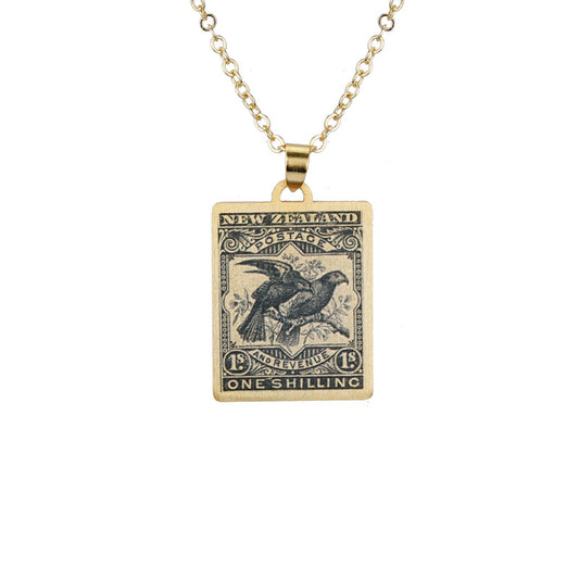 Kea and Kaka – 1898 Pictorial Stamp Necklace