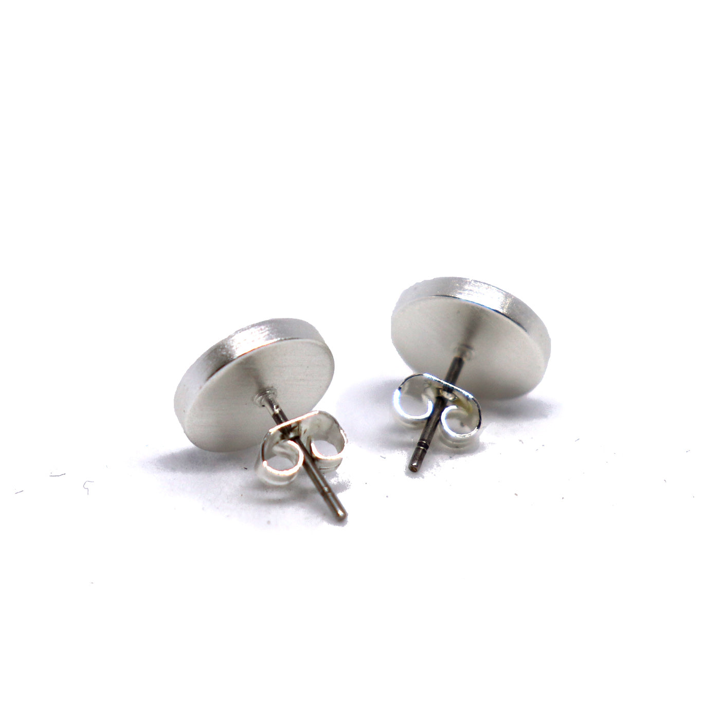 Keke Silver boat wheel sailing etched silver stud earrings NZ jewellery