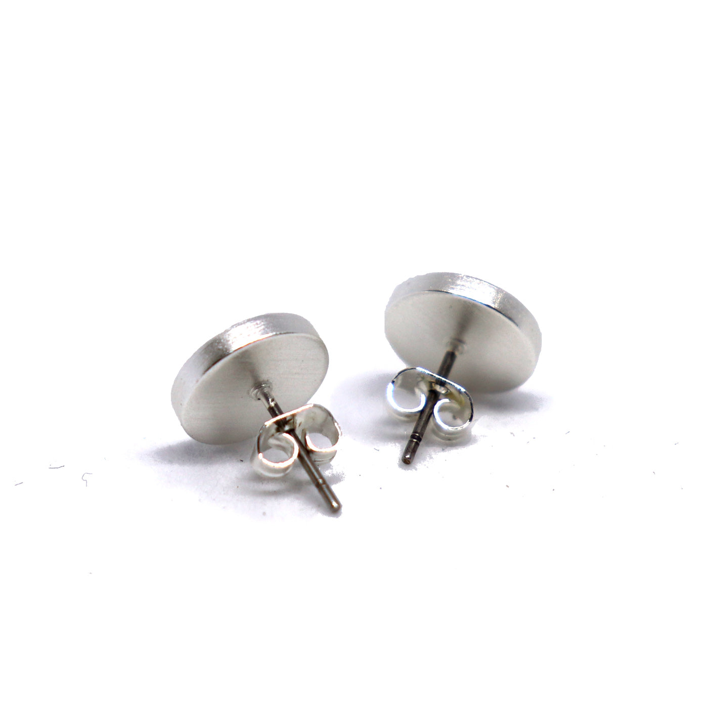 Keke Silver Huia Feathers etched silver stud earrings NZ