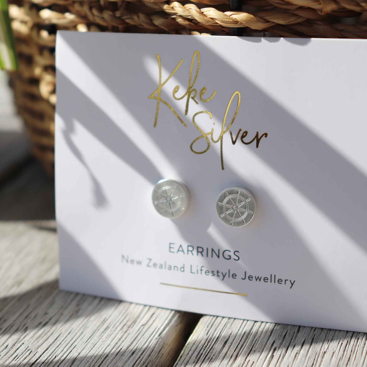 Smooth Sailing Silver Earrings
