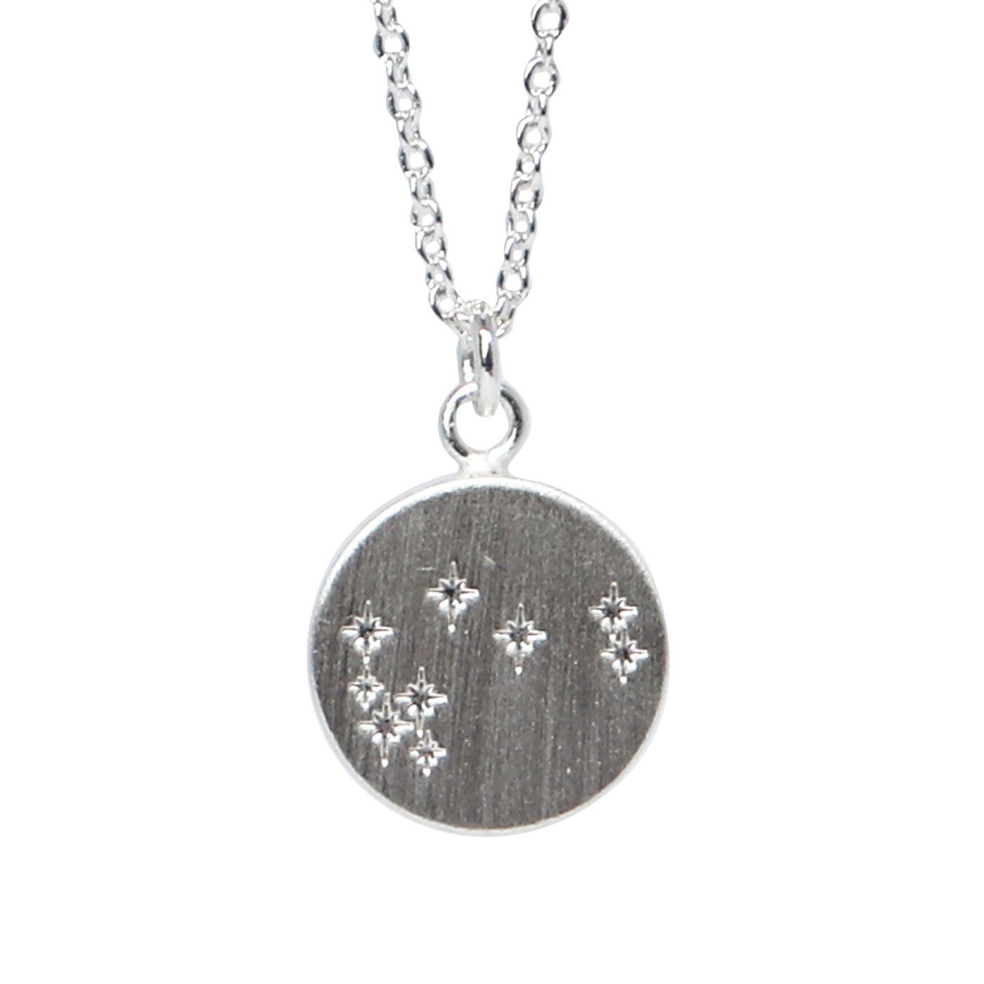 Keke Silver mystical maratiki constellation stars etched silver necklace NZ jewellery
