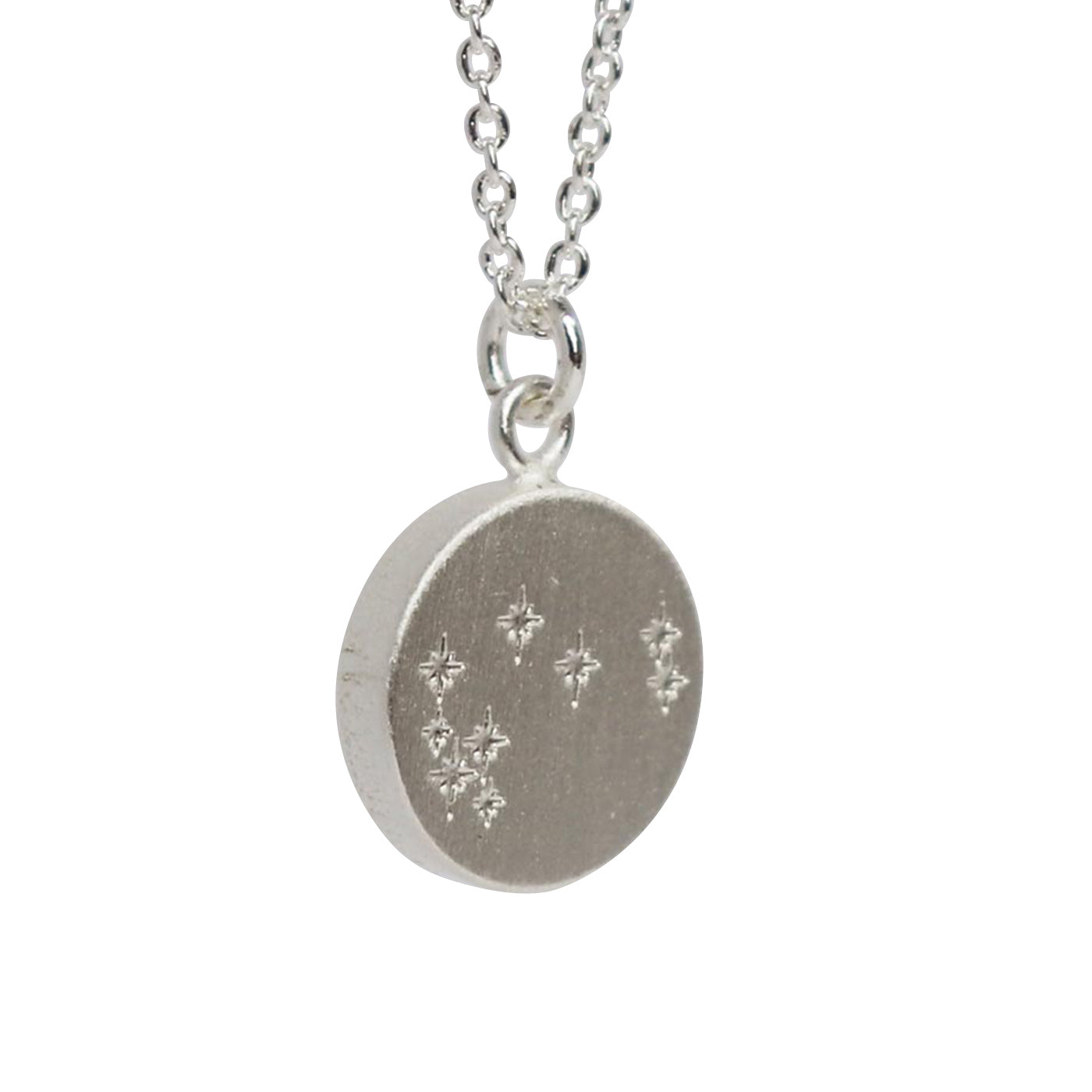 Keke Silver mystical maratiki constellation stars etched silver necklace NZ jewellery