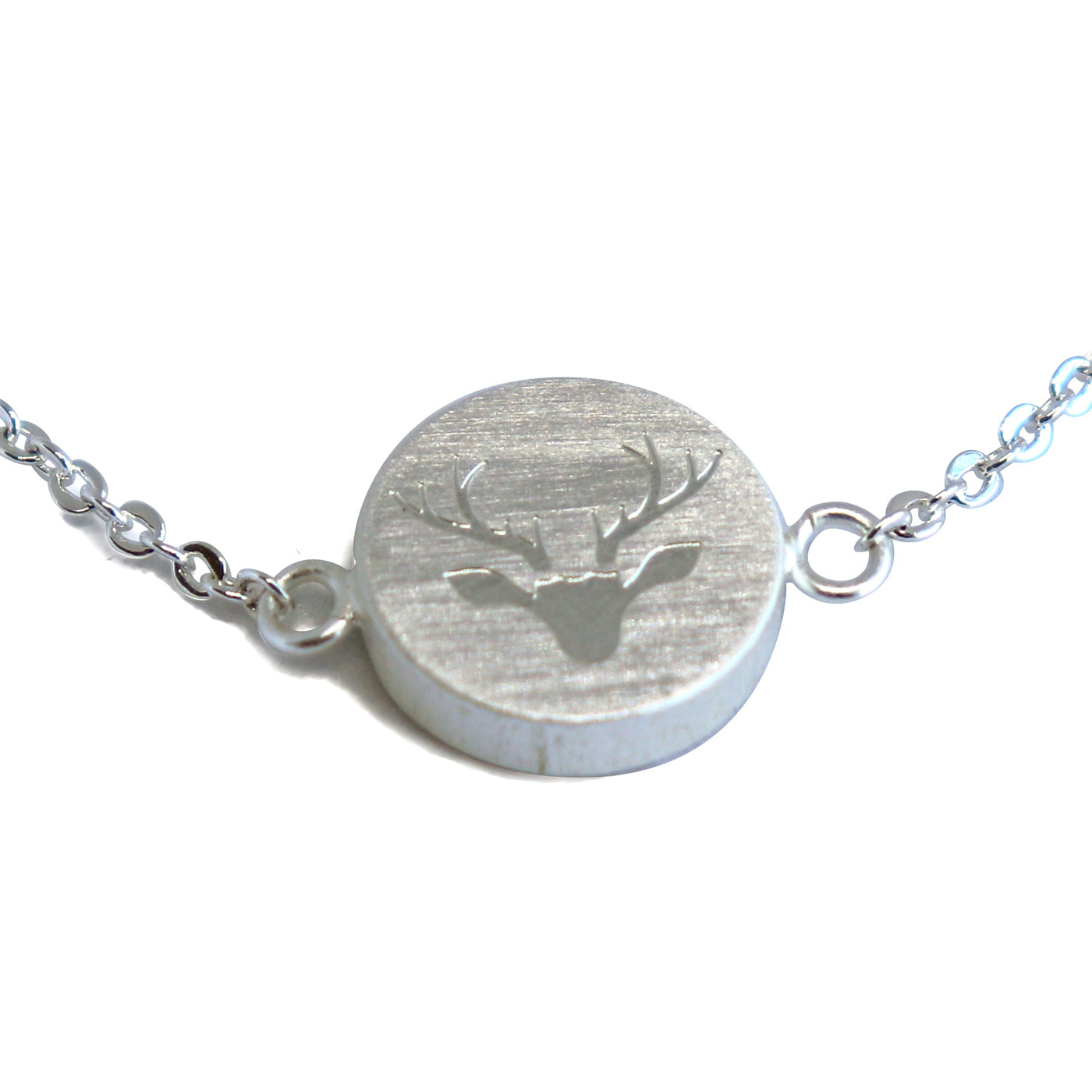 Untamed Antlers Silver Bracelet