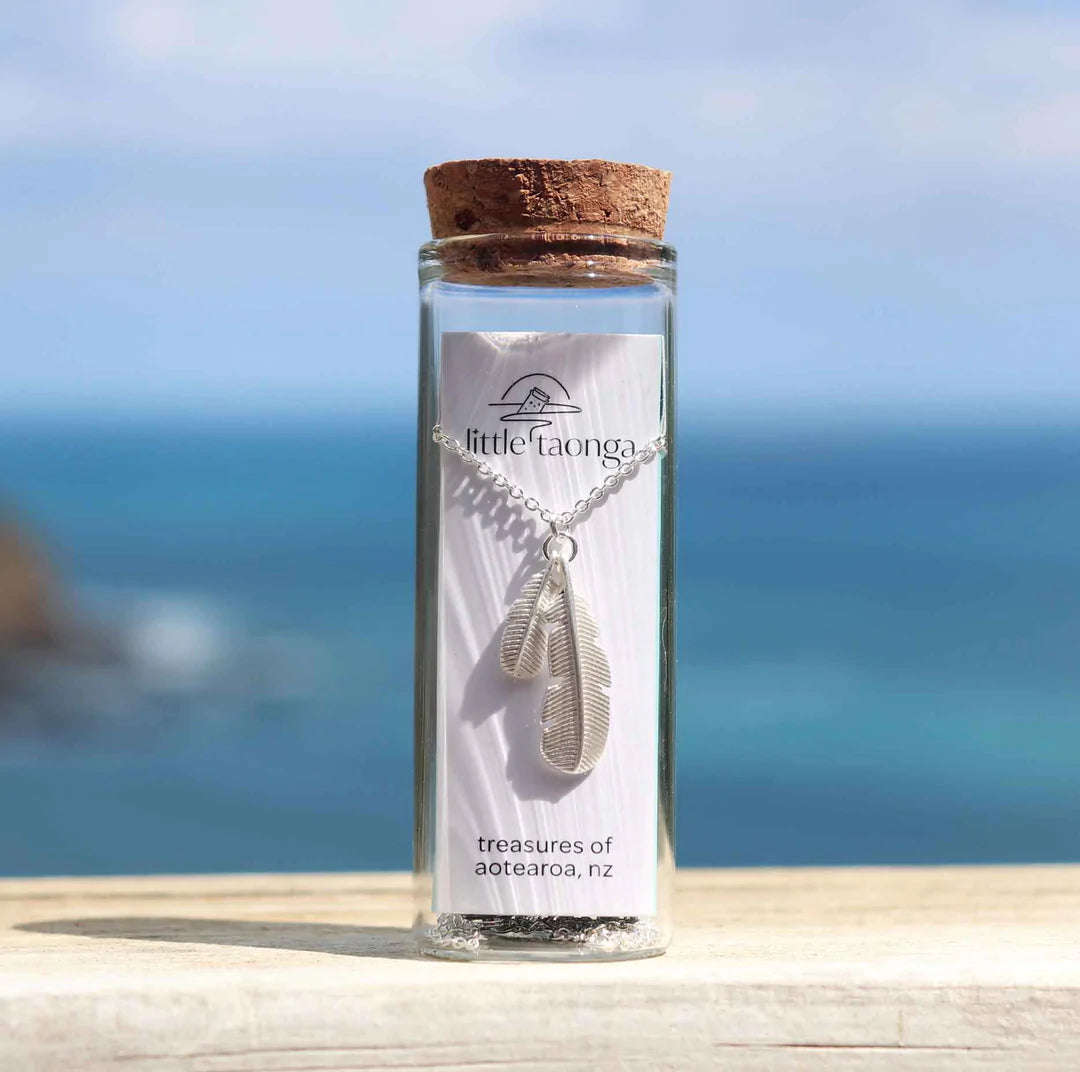 Little Taonga - Rua Huia Feather Necklace