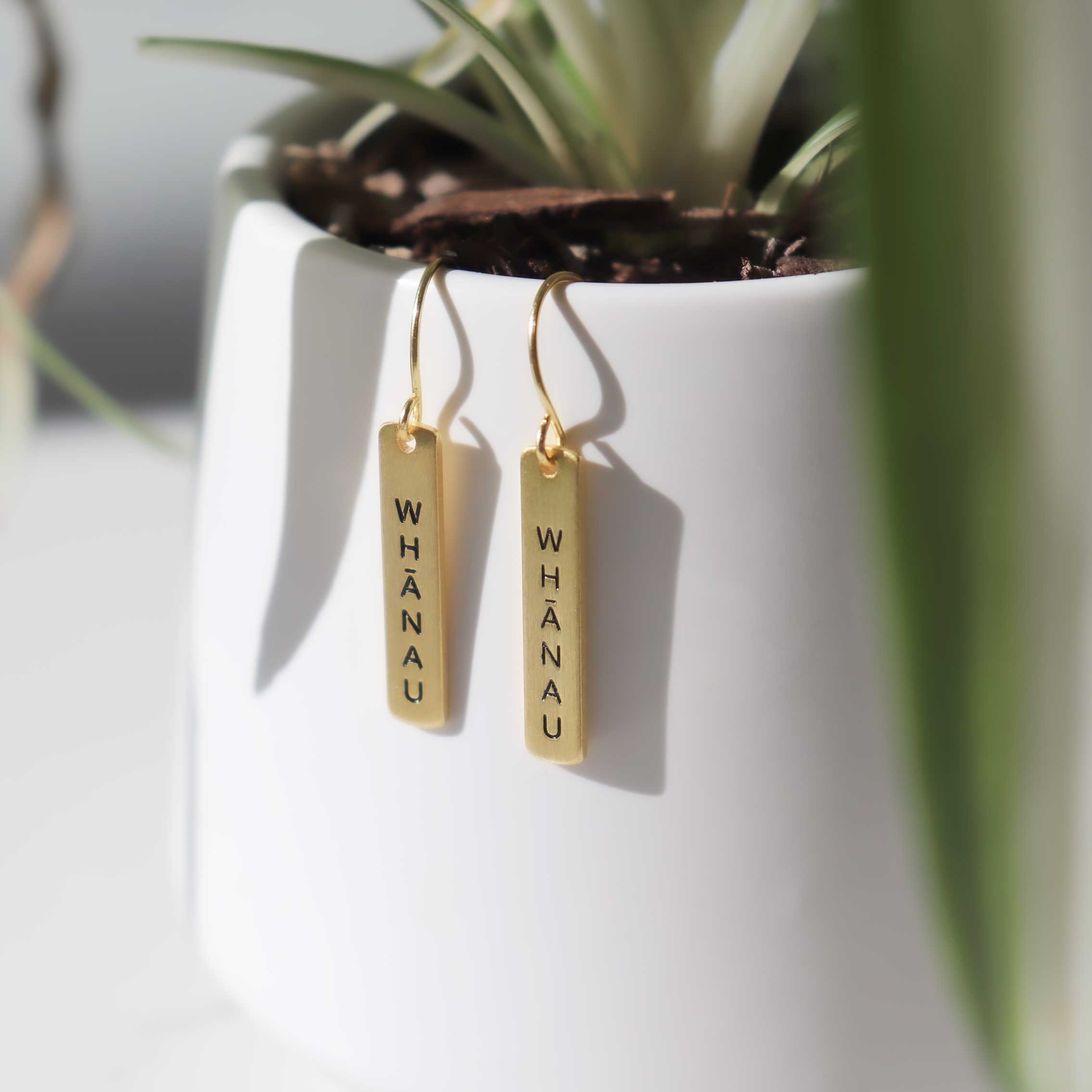 Word earrings deals